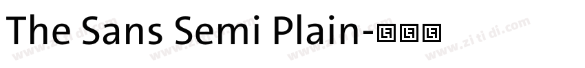 The Sans Semi Plain字体转换 The Sans Semi Plain字体转换